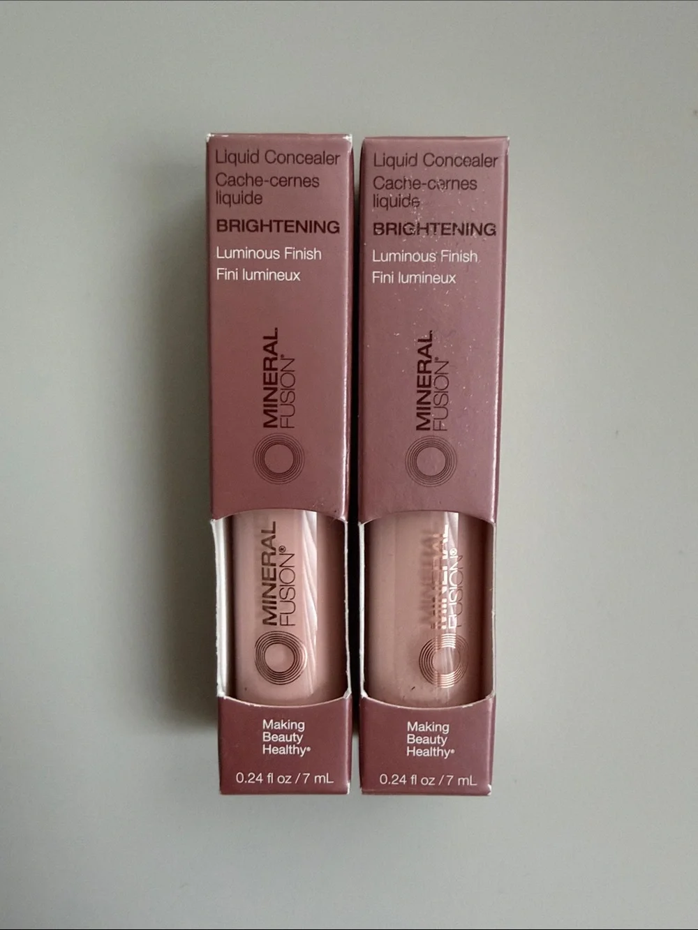 Set of 2 Mineral Fusion BRIGHTENING Luminous Concealer NEW IN BOX